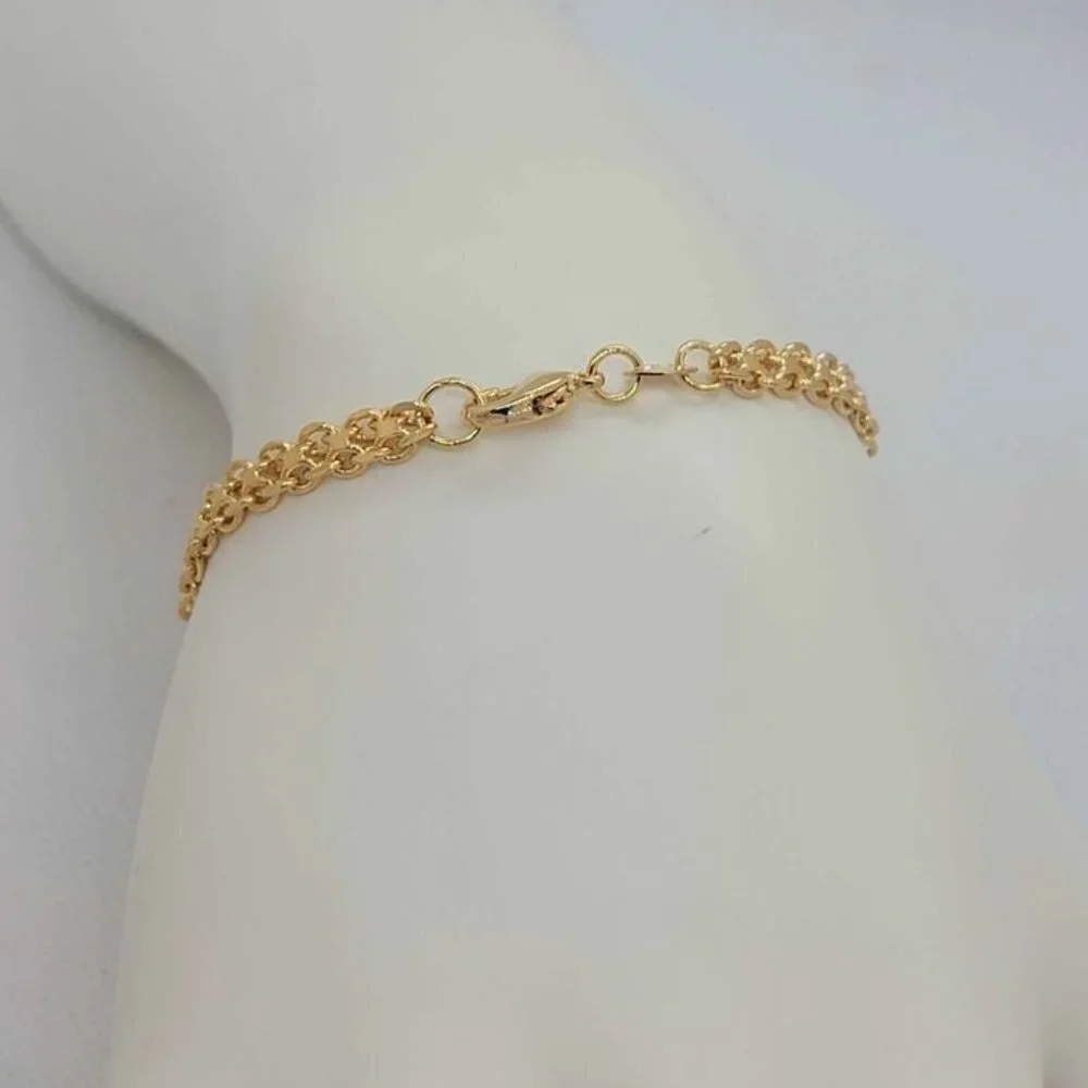 Brazilian 18k Gold Filled Red Evil Eye & Elephant Azabache Bracelet
